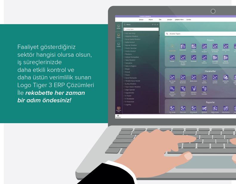 Logo Tiger 3 ERP çözümünün kullanıcı geribildirimleri doğrultusunda tasarlanan arayüzü yüksek düzeyde kullanım kolaylığı sunuyor.Fiyat Liste